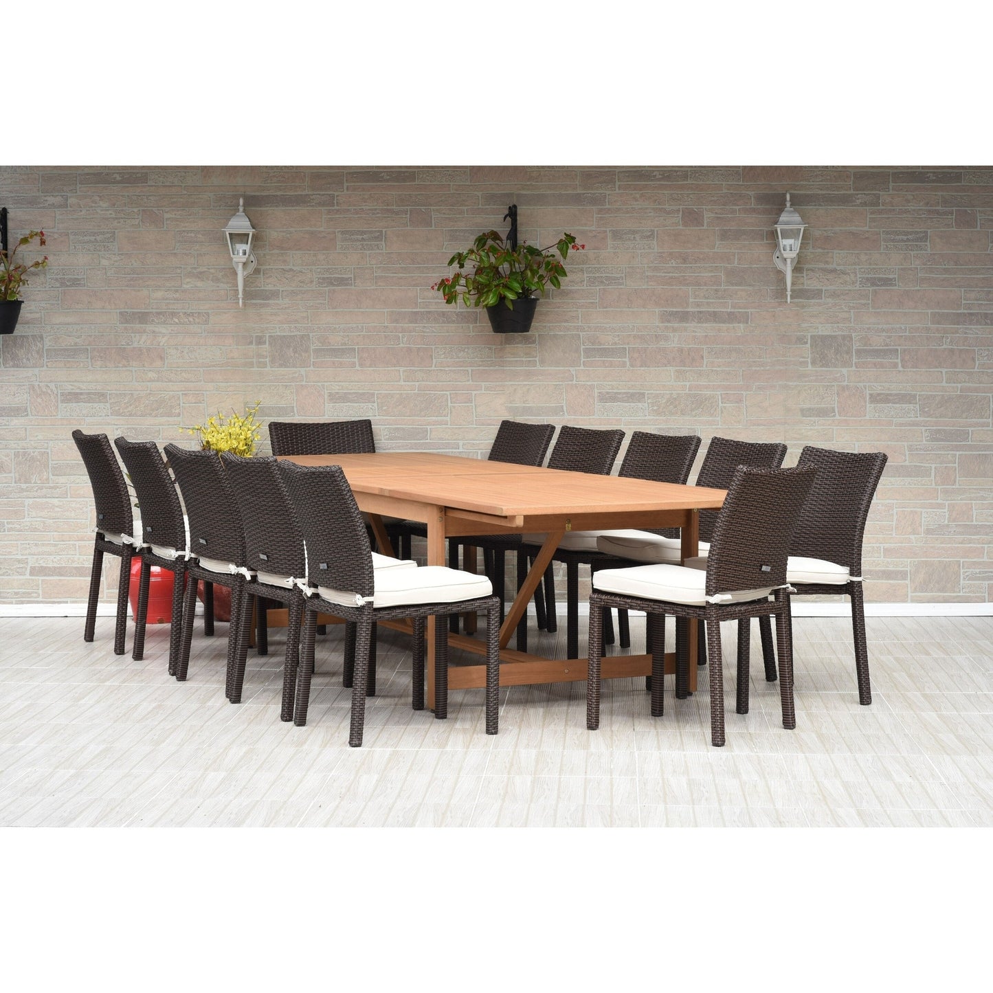Amazonia Camille FSC Certified Wood Outdoor Patio Dining Set