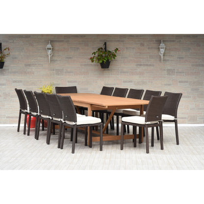 Amazonia Camille FSC Certified Wood Outdoor Patio Dining Set