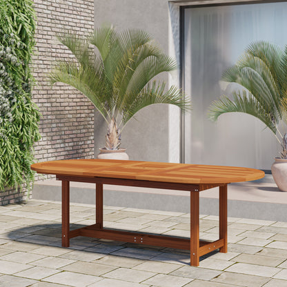 9pc Outdoor Oval Extendable Patio Dining Set - 9 piece