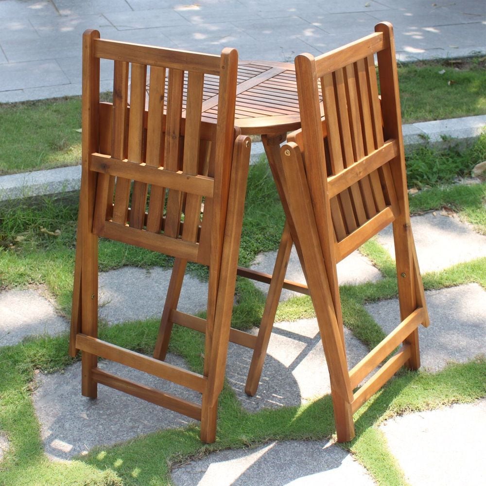Silverton Acacia Hardwood Outdoor Bistro Set by Havenside Home