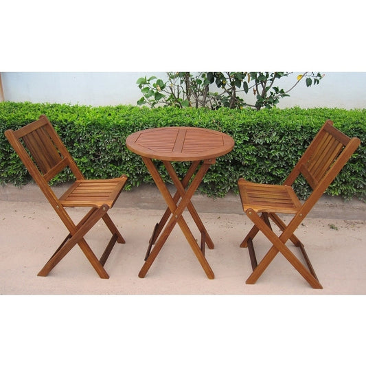 Silverton Acacia Hardwood Outdoor Bistro Set by Havenside Home