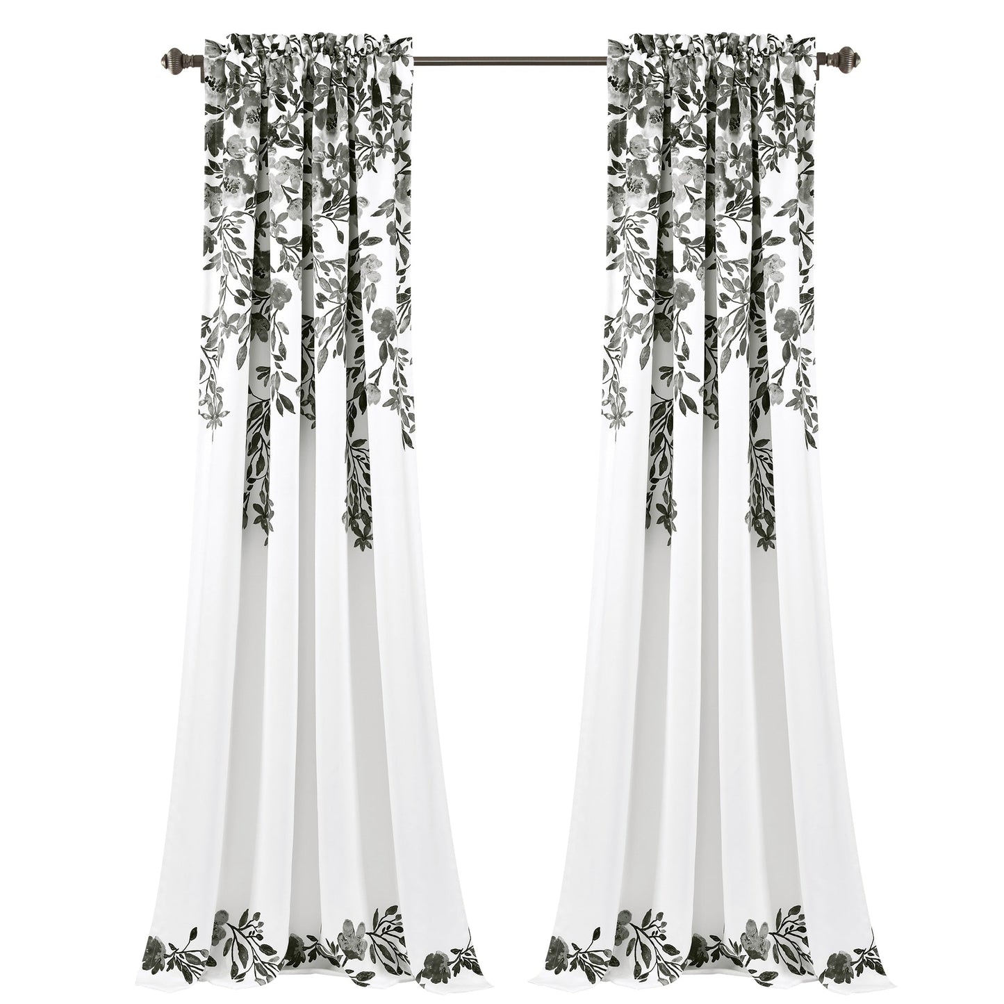 Porch & Den Elcaro Floral Room Darkening Curtain Panel Pair