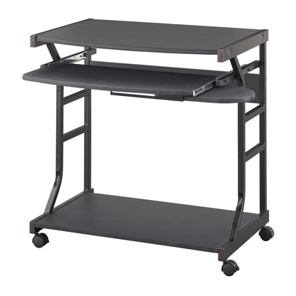 Porch & Den Florica Rolling Computer Desk Cart