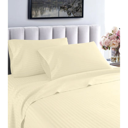 Home Sweet Home Dream Striped 1200 TC Egyptian Cotton Deep Pocket Bed Sheet Set