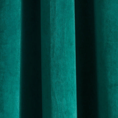 Porch & Den Lapeyrous Velvet Solid Room Darkening Window Curtain Panel Set
