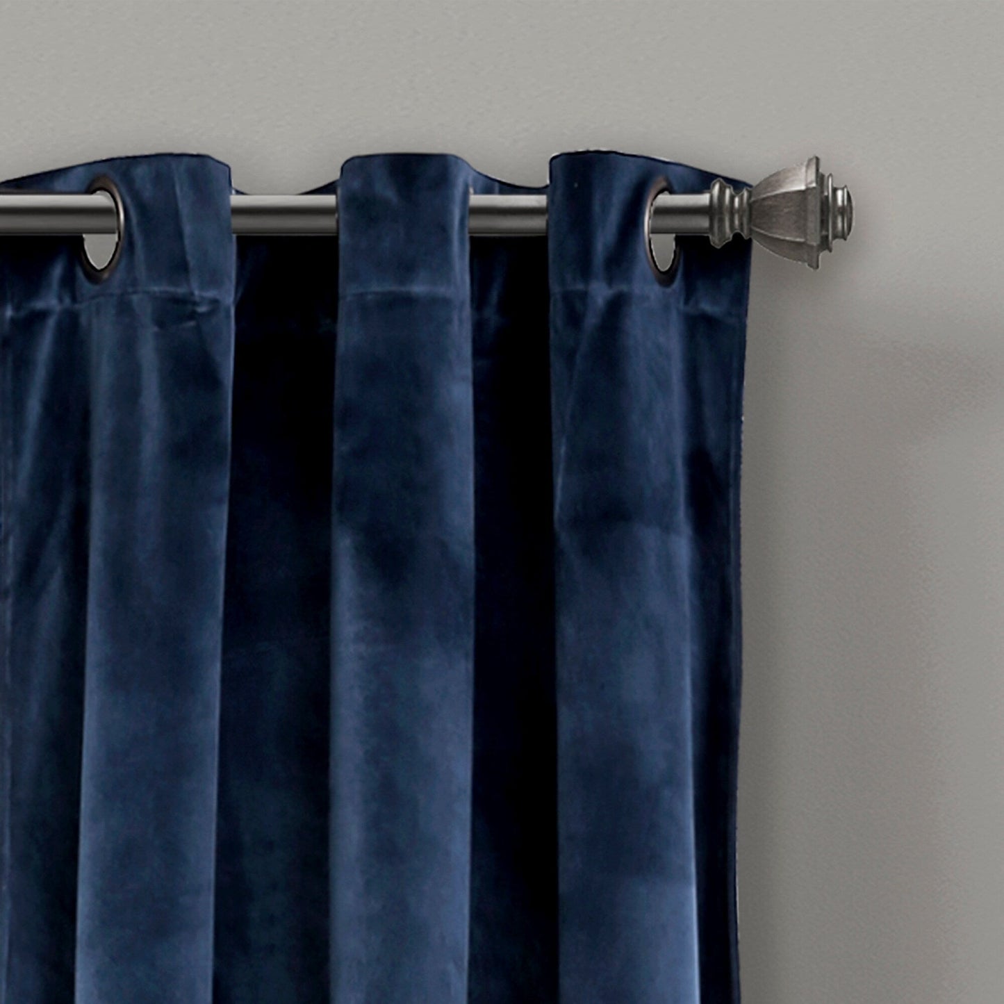 Porch & Den Lapeyrous Velvet Solid Room Darkening Window Curtain Panel Set