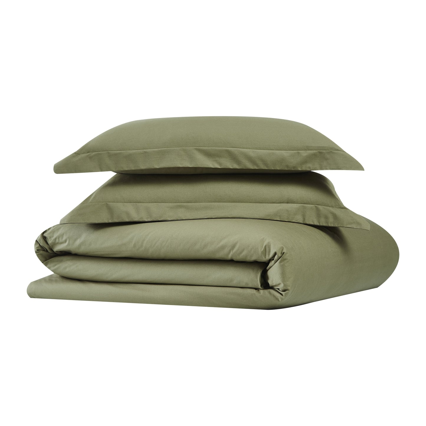 Brooklyn Loom Tight-Weave Cotton Percale Duvet Set
