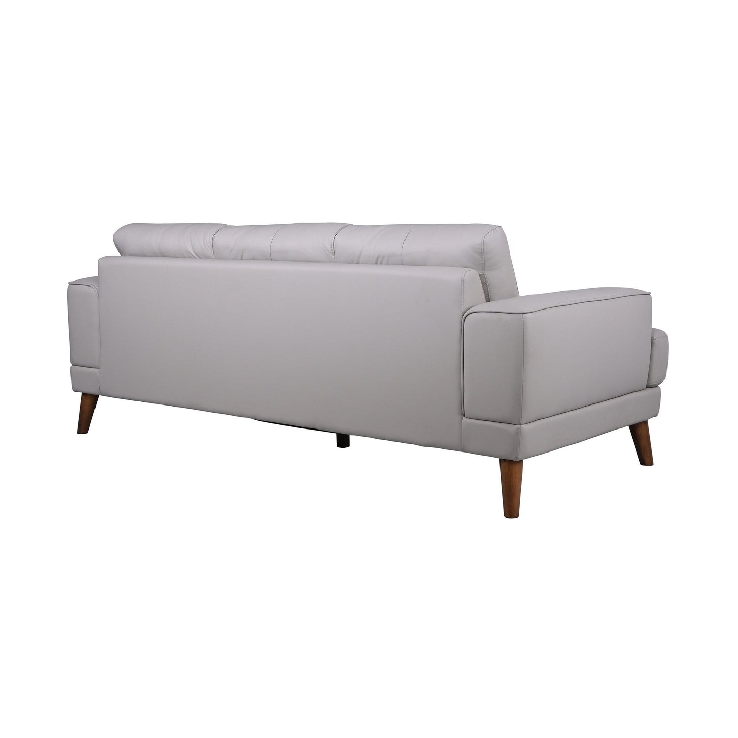 Porter Designs Anzio Transitional Top Grain Leather Sofa, Cream
