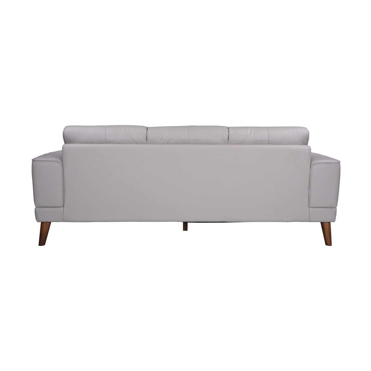 Porter Designs Anzio Transitional Top Grain Leather Sofa, Cream