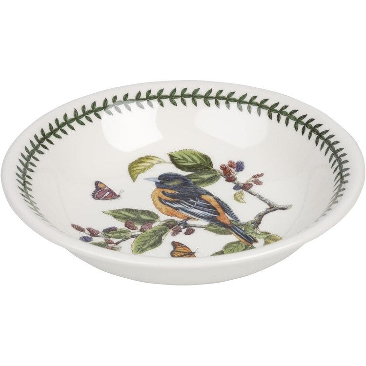 Portmeirion Botanic Garden Birds Collection Pasta Bowl Set of 6 - 8.5 inch