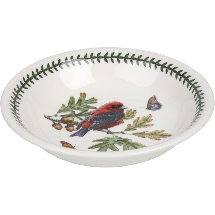 Portmeirion Botanic Garden Birds Collection Pasta Bowl Set of 6 - 8.5 inch