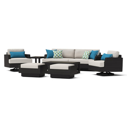 Portofino Comfort 7 Piece Sunbrella Outdoor Patio Motion Seating Set