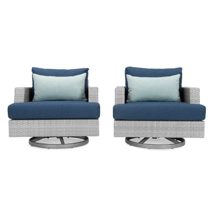 Portofino Comfort 7 Piece Sunbrella Outdoor Patio Motion Seating Set