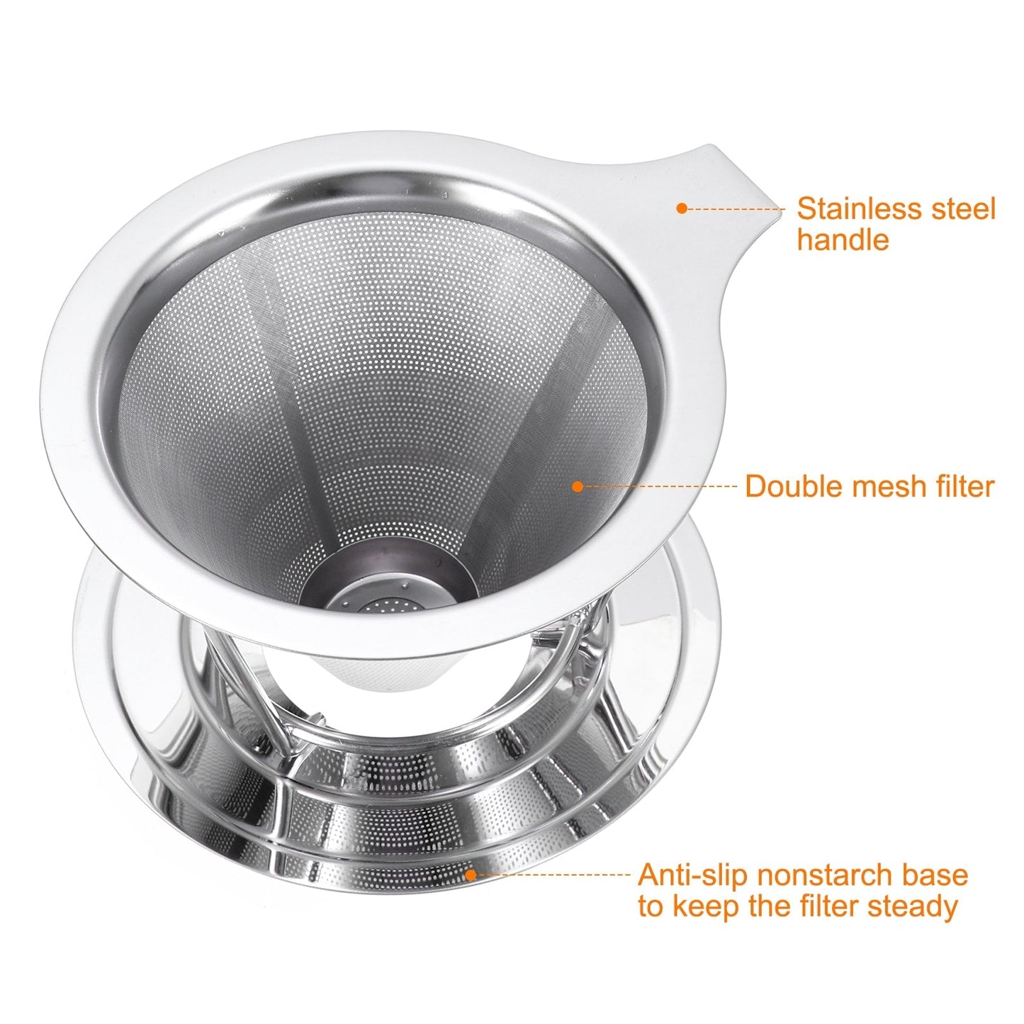 Pour Over Coffee Dripper Filter Maker with Bracket