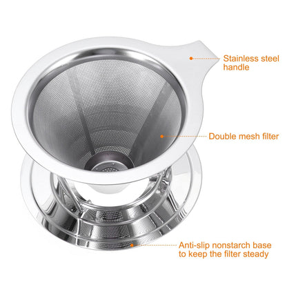 Pour Over Coffee Dripper Filter Maker with Bracket