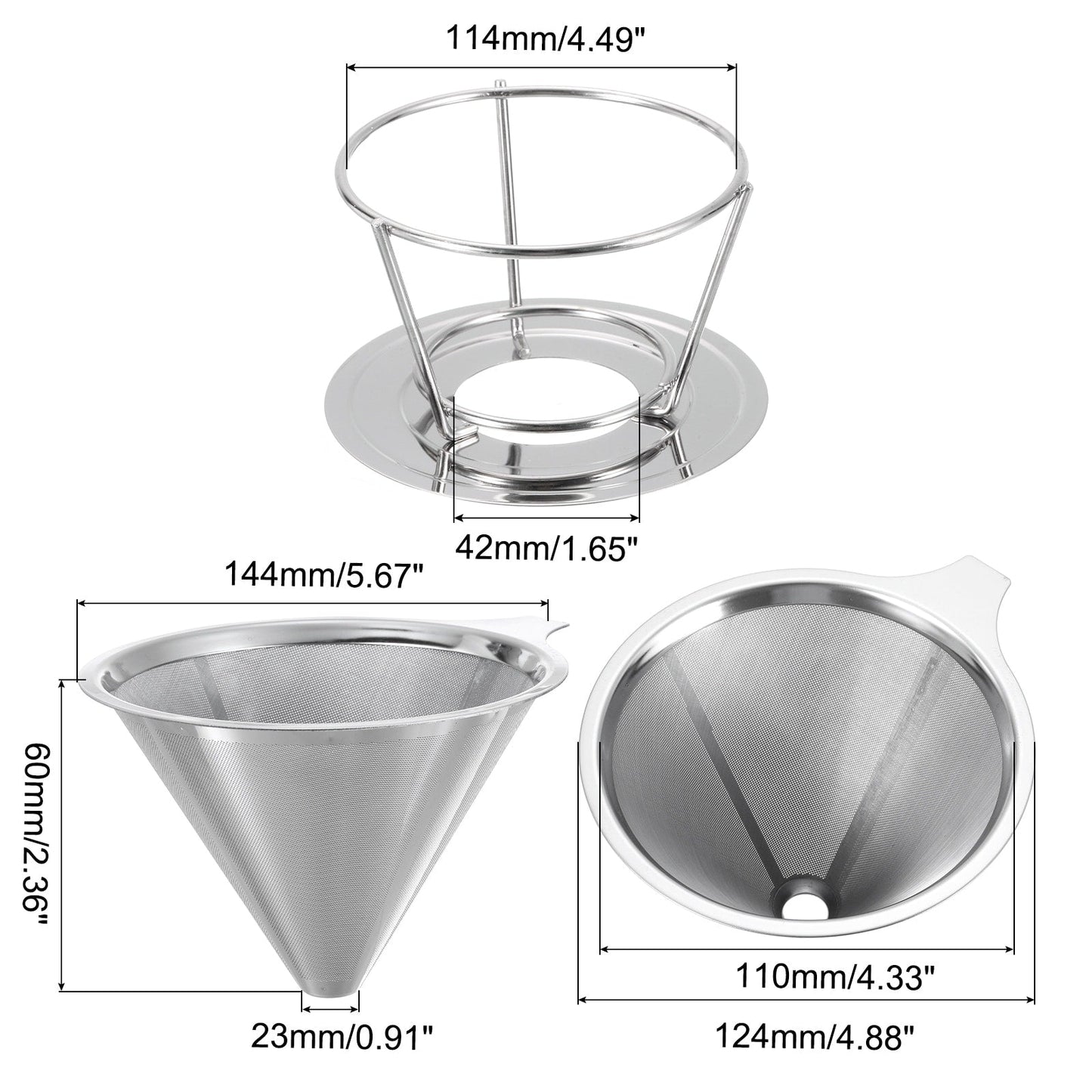 Pour Over Coffee Dripper Filter Maker with Bracket