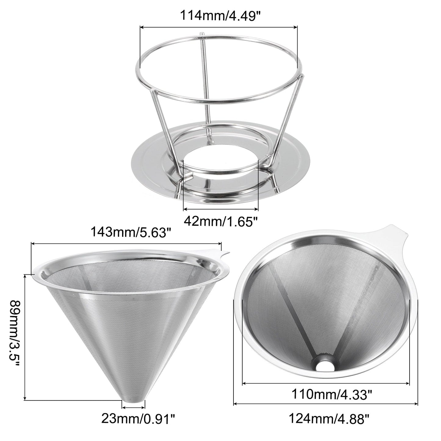 Pour Over Coffee Dripper Filter Maker with Bracket