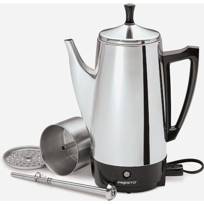 Presto 2 To 12 Cup Stainless Steel Electric Coffee Percolator - 1 Each