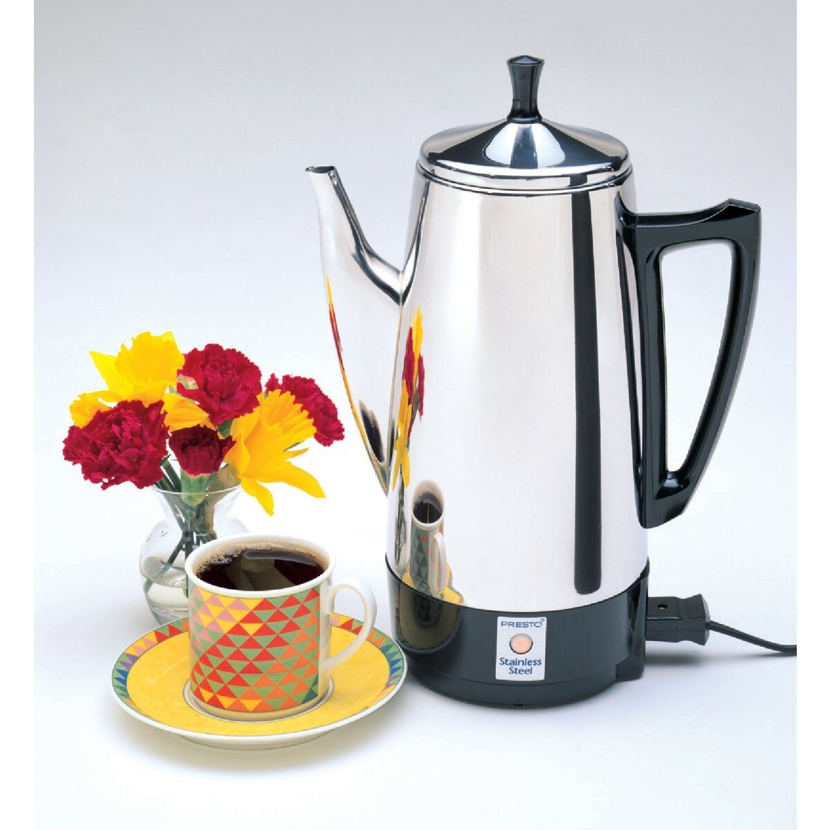 Presto 2 To 12 Cup Stainless Steel Electric Coffee Percolator - 1 Each
