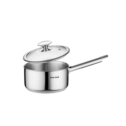 Prime Cook Stainless Steel Saucepan with Lid 2 QUART (3 sizes)