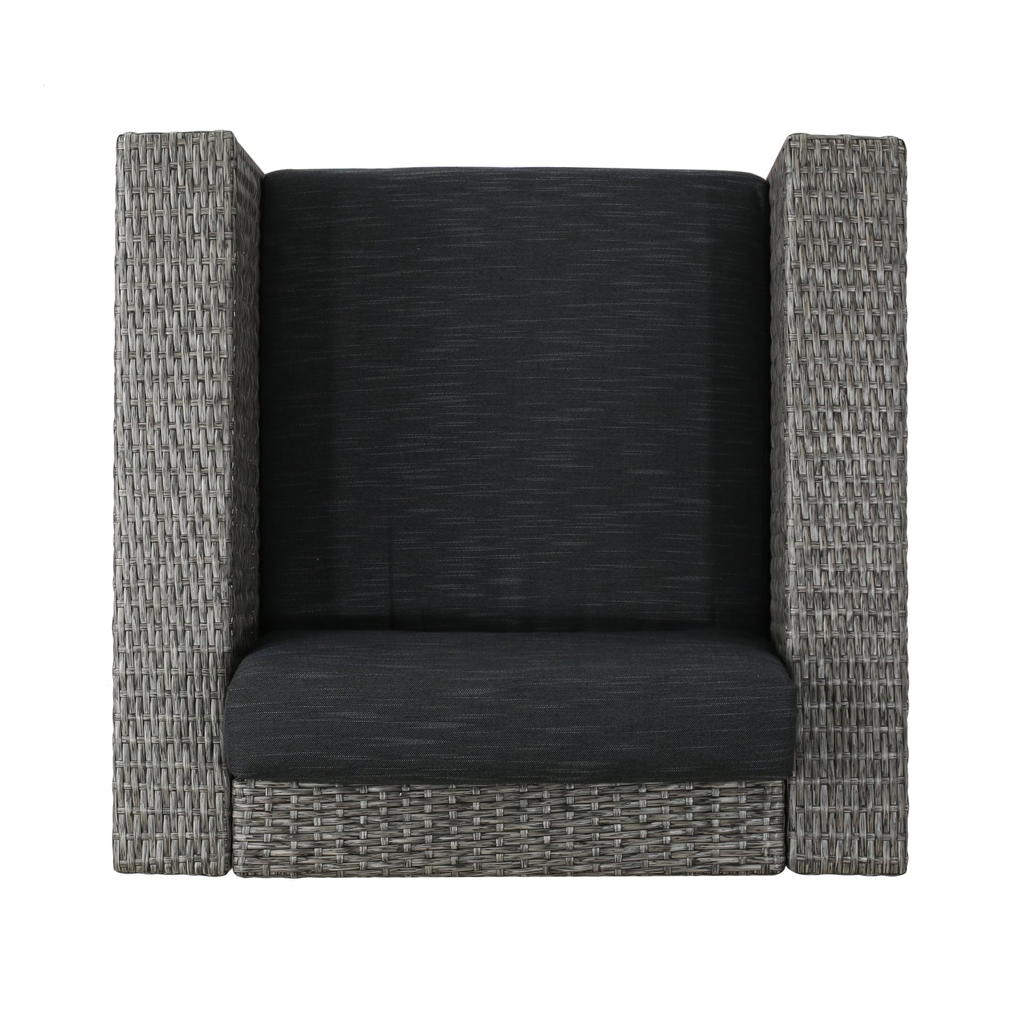 Puerta Outdoor Wicker Swivel Club Chair by Christopher Knight Home