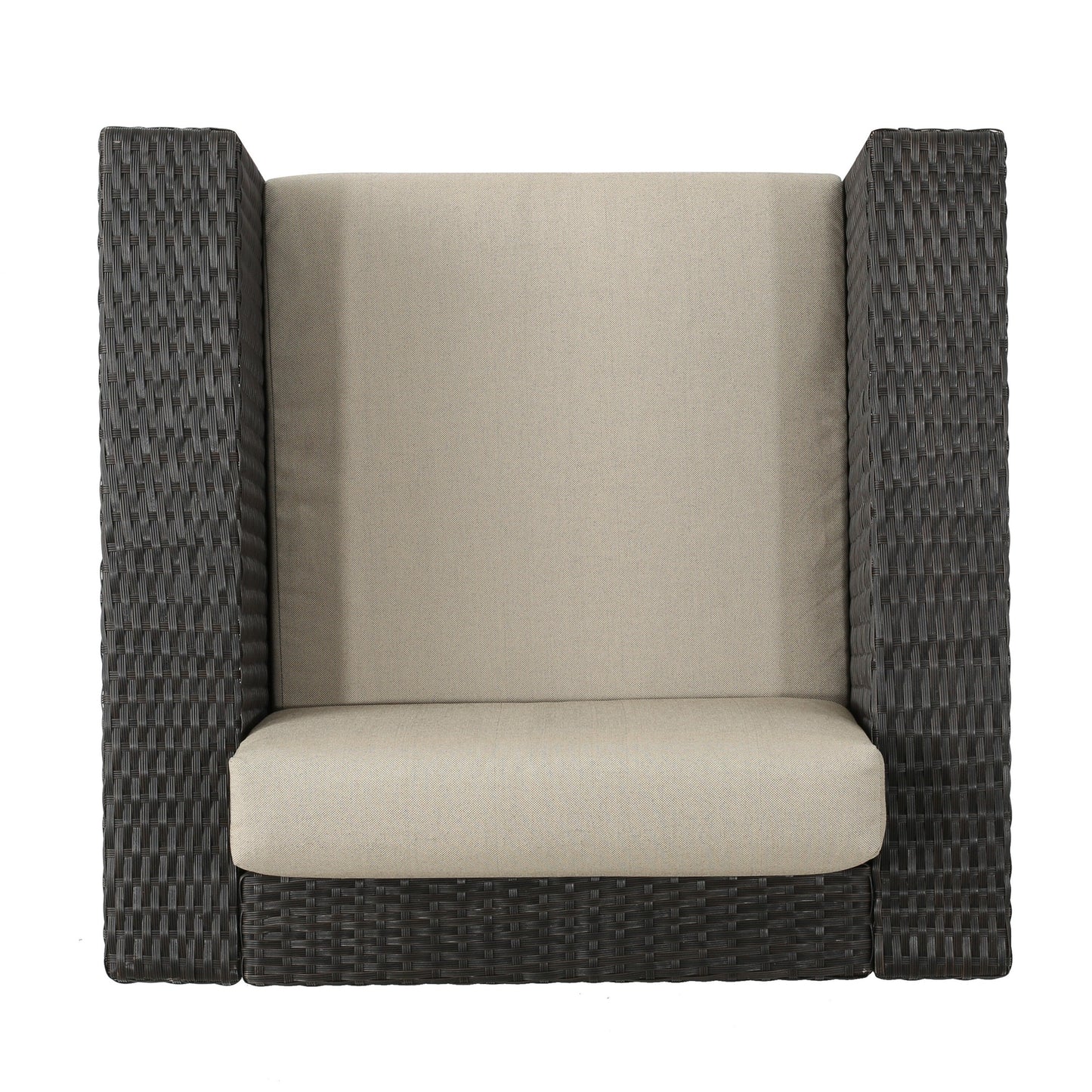 Puerta Outdoor Wicker Swivel Club Chair by Christopher Knight Home