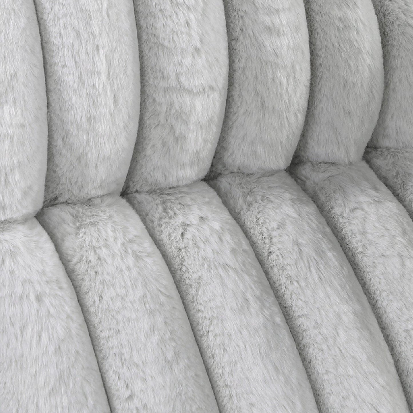 Rexy Manual Double Recliner Sofa, Textured Light Gray Corduroy 95 Inch