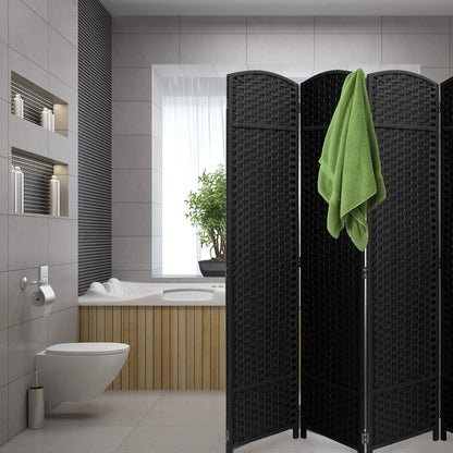 Room Divider Folding Privacy Screen Tall Partition Foldable Wall 8 Panel - 96” L x 19.50” W x 69” H