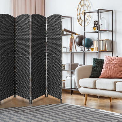 Room Divider Folding Privacy Screen Tall Partition Foldable Wall 8 Panel - 96” L x 19.50” W x 69” H