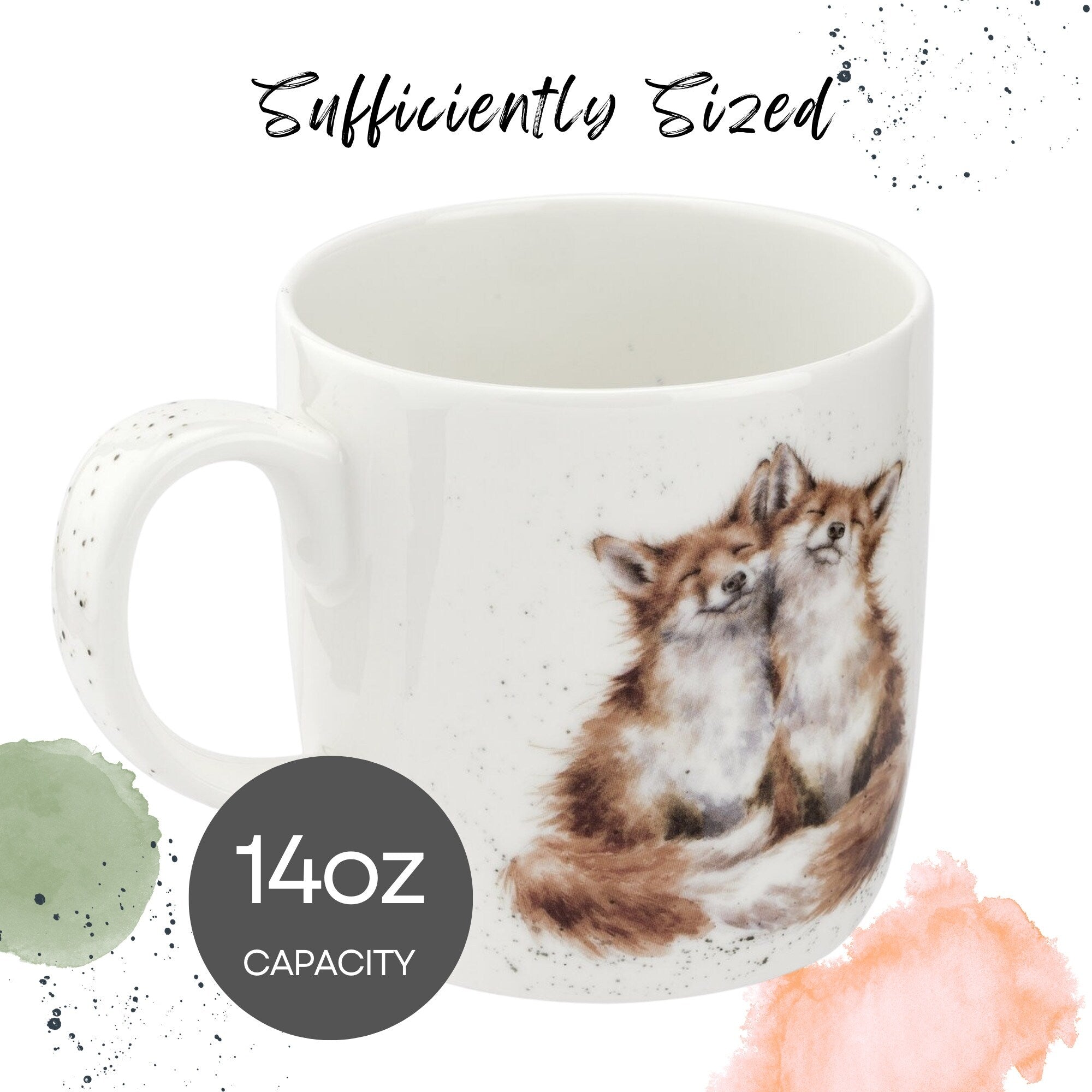 Royal Worcester Wrendale Designs Mug Wildlife Animals