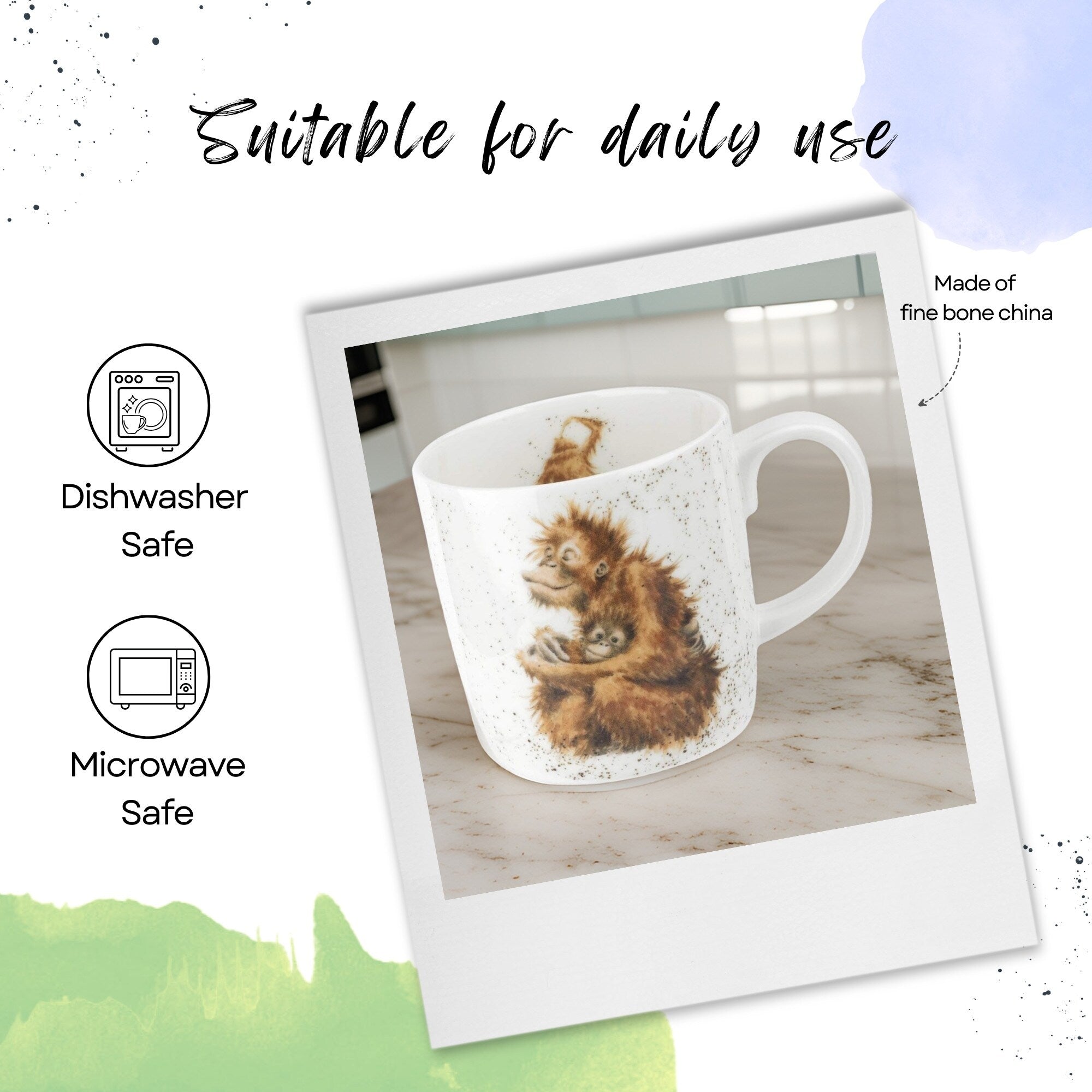 Royal Worcester Wrendale Designs Mug Wildlife Animals