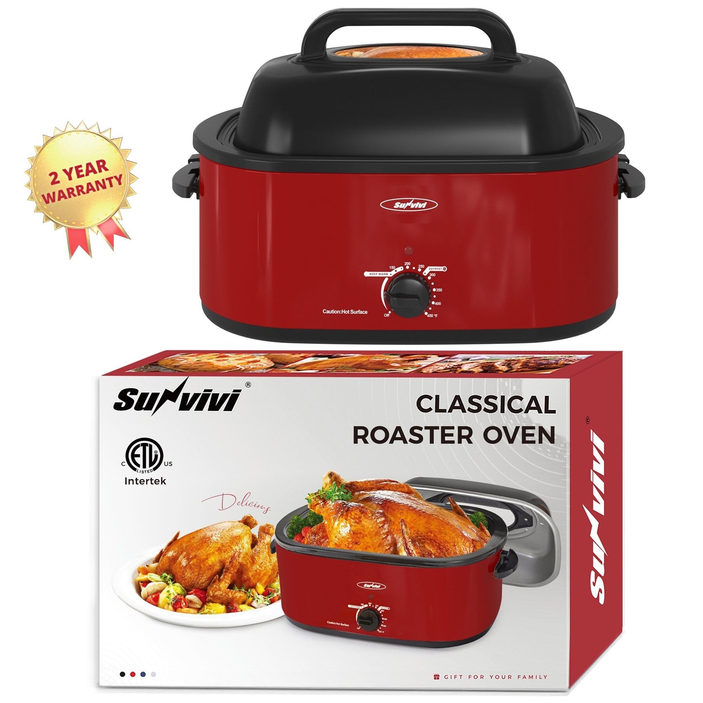 Royalcraft Roaster Oven with Removable Pan
