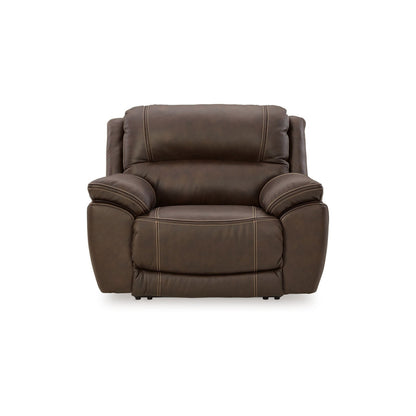 Rylee Recliner Chair, Power Headrest, Plush Chocolate Brown Leather