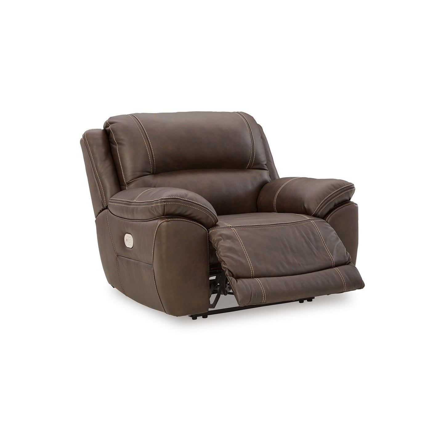 Rylee Recliner Chair, Power Headrest, Plush Chocolate Brown Leather