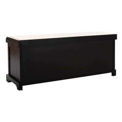 SAFAVIEH Eola Grey/ White Storage Bench - 47 x 16.1 x 19.9 - 47Wx16Dx20H