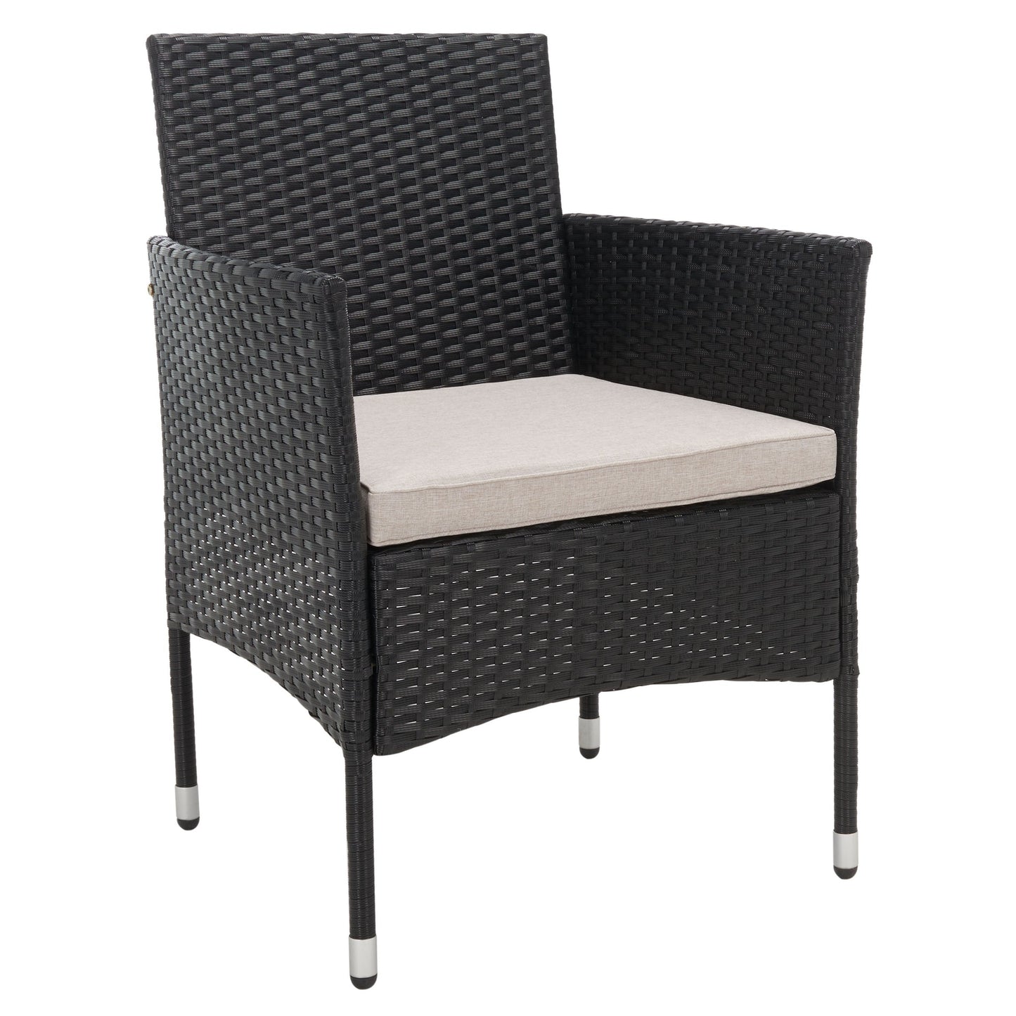SAFAVIEH Outdoor Abdul 4-Piece Conversation Patio Set. - 42W x 23D x 33H