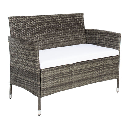 SAFAVIEH Outdoor Bandele 4-Piece Conversation Patio Set - 41W x 23D x 31H
