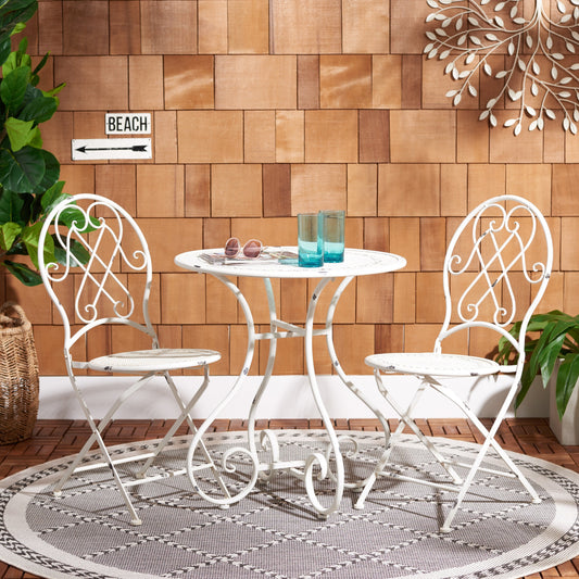SAFAVIEH Outdoor Dariana 3-Piece Bistro Set - 28Wx28Dx30H
