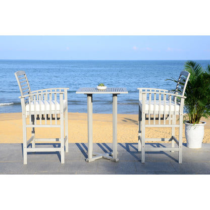 SAFAVIEH Outdoor Living Pate 3-piece Bar Bistro Set - 25W x 26D x 50H