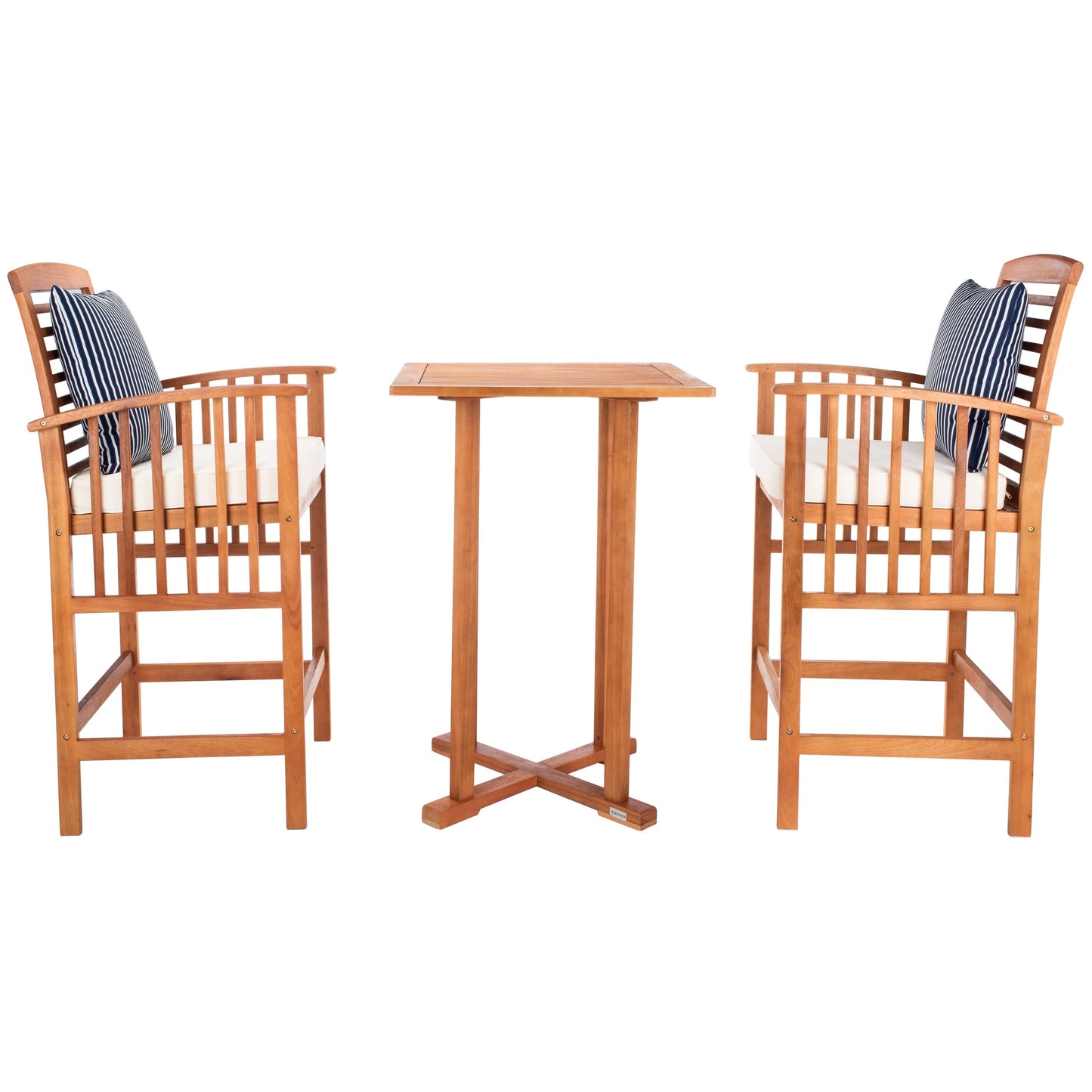 SAFAVIEH Outdoor Living Pate 3-piece Bar Bistro Set - 25W x 26D x 50H