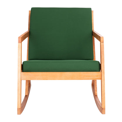SAFAVIEH Outdoor Makaila Rocking Chair with Cushion - 26W x 31D x 38H