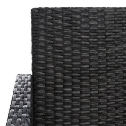 SAFAVIEH Outdoor Zsolt Wicker/ Steel 4-Piece Patio Conversation Set - 42W x 31D x 21H