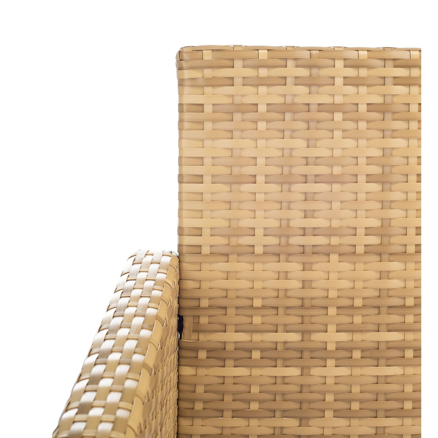SAFAVIEH Outdoor Zsolt Wicker/ Steel 4-Piece Patio Conversation Set - 42W x 31D x 21H