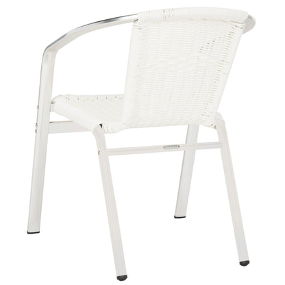 SAFAVIEH Shelia Indoor Outdoor Stackable Chair (Set of 2) - 22W x 23D x 28H