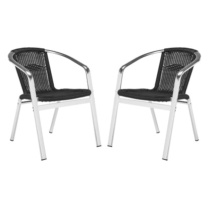 SAFAVIEH Shelia Indoor Outdoor Stackable Chair (Set of 2) - 22W x 23D x 28H