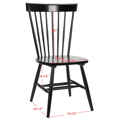 SAFAVIEH Suhair Spindle Farmhouse Dining Chair (Set of 2) - 20.5 x 21 x 36 - 21W x 21D x 36H