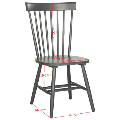 SAFAVIEH Suhair Spindle Farmhouse Dining Chair (Set of 2) - 20.5 x 21 x 36 - 21W x 21D x 36H