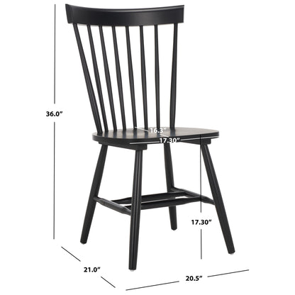 SAFAVIEH Suhair Spindle Farmhouse Dining Chair (Set of 2) - 20.5 x 21 x 36 - 21W x 21D x 36H