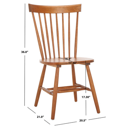 SAFAVIEH Suhair Spindle Farmhouse Dining Chair (Set of 2) - 20.5 x 21 x 36 - 21W x 21D x 36H