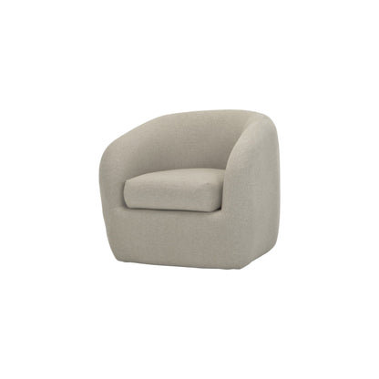 Fauteuil pivotant Ziggy gris taupe